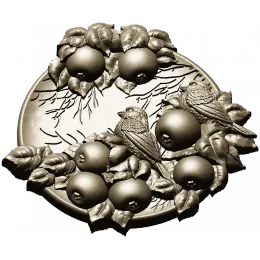 Воробей в яблочном саду