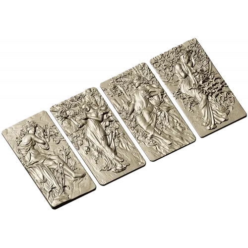 Four Seasons High-Relief Panels STL