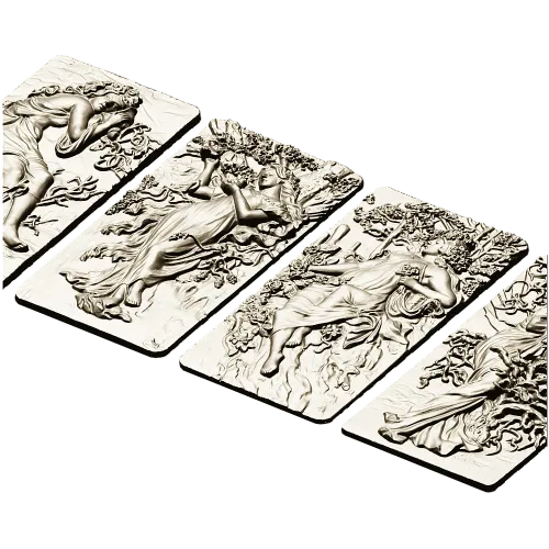 Four Seasons High-Relief Panels STL