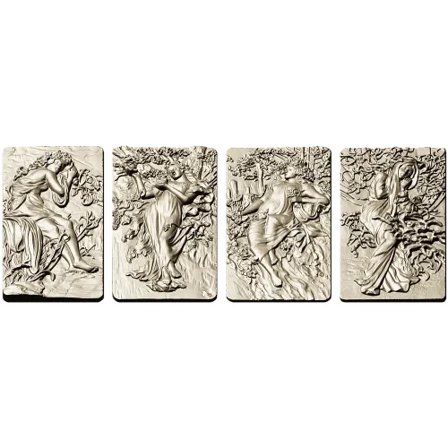 Four Seasons High-Relief Panels STL