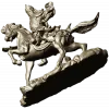 Gallant Rider - high-detail 3D STL model for CNC milling