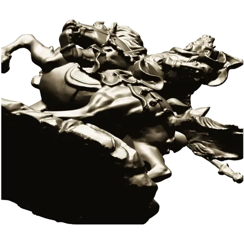 Gallant Rider - high-detail 3D STL model for CNC milling