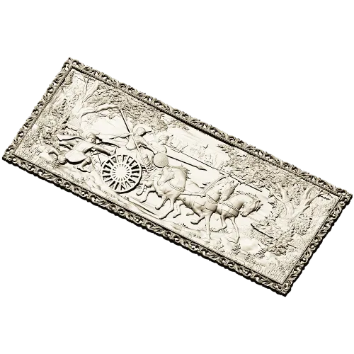 Triumphal Chariot Relief - high-relief STL 3D model for CNC