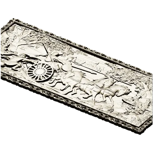 Triumphal Chariot Relief - high-relief STL 3D model for CNC