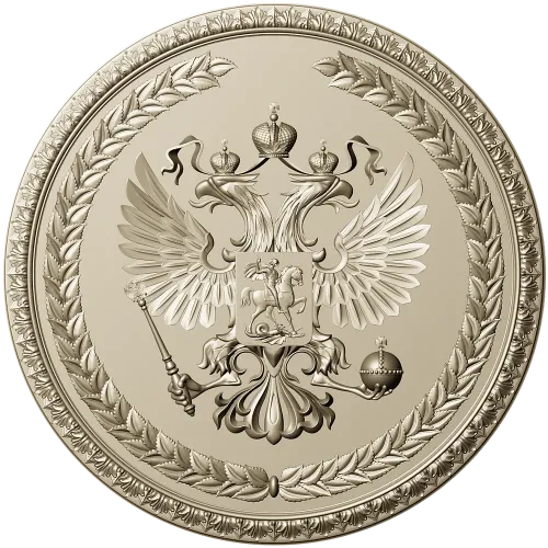 Герб Российской Федерации - 3D модель STL для ЧПУ