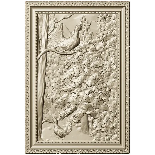 Глухариная поляна - 3D модель в формате STL для ЧПУ