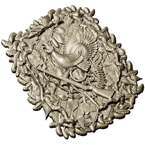 Охотничий картуш "Глухарь" - 3D модель STL