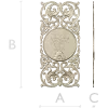 Golgotha Medallion Acanthus Panel - STL for CNC