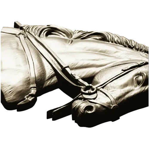 Horse head relief STL - high-detail 3D model for CNC carving