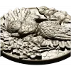 Doves of Spring - high-relief round medallion STL for CNC