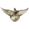 Soaring Dove Relief - 3D STL model for CNC milling