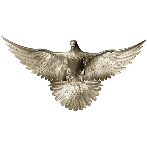 Soaring Dove Relief - 3D STL model for CNC milling
