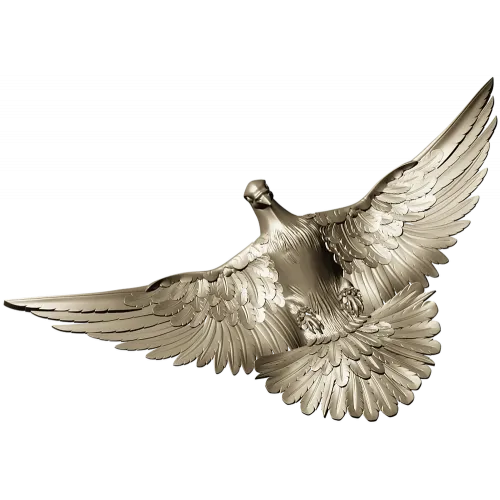 Soaring Dove Relief - 3D STL model for CNC milling