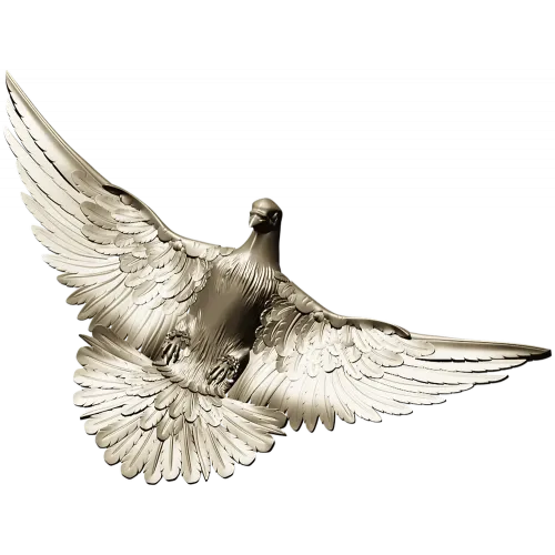 Soaring Dove Relief - 3D STL model for CNC milling