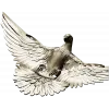 Soaring Dove Relief - 3D STL model for CNC milling