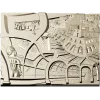 Город из окна - декоративная панель в рельефе (STL)