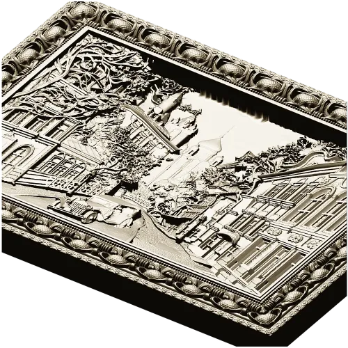 Vintage Boulevard - high-relief STL for CNC carving