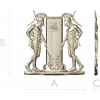 Греческие гоплиты - рельефная 3D модель STL для ЧПУ