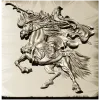 Гуань Гун на коне - религиозно-историческое панно в формате STL для ЧПУ