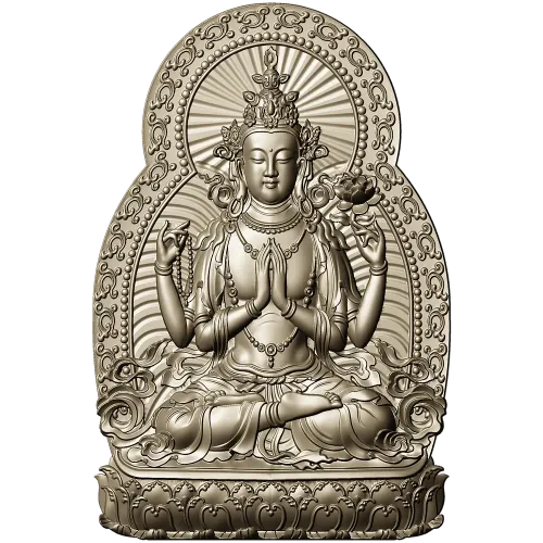 Compassionate Guanyin Relief STL 3D Model for CNC