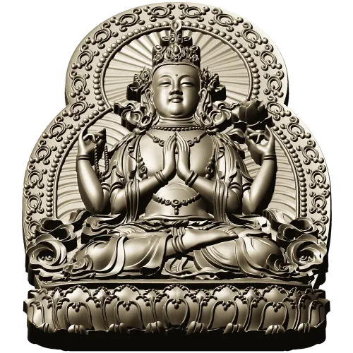 Compassionate Guanyin Relief STL 3D Model for CNC