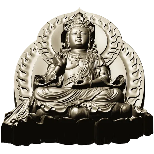 Guanyin Lotus Relief STL