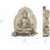 Guanyin Lotus Relief STL