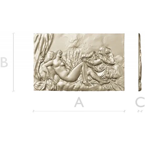 Dana bas-relief STL for CNC