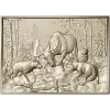 Панно "Охота стаи" - 3D модель STL для фрезеровки