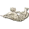 Лежащая нимфа - высокорельефная 3D модель STL