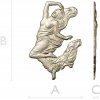Барельеф "Летящая нимфа" - 3D модель STL для ЧПУ