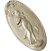Art Nouveau Maiden and Fawn - Oval Relief STL for CNC