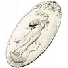 Art Nouveau Maiden and Fawn - Oval Relief STL for CNC
