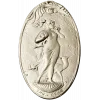 Art Nouveau Maiden and Fawn - Oval Relief STL for CNC