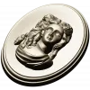Овальный медальон с барельефом женщины - STL для ЧПУ
