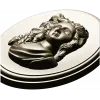 Овальный медальон с барельефом женщины - STL для ЧПУ