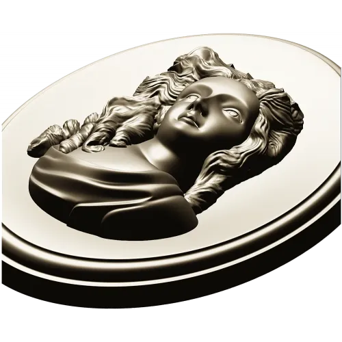Овальный медальон с барельефом женщины - STL для ЧПУ
