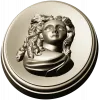 Овальный медальон с барельефом женщины - STL для ЧПУ
