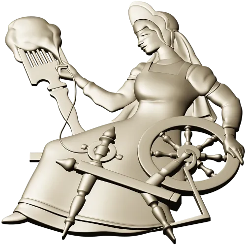 Прядильщица у прялки - 3D модель STL для ЧПУ