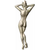 Стройная девушка в туфлях - 3D модель STL для ЧПУ