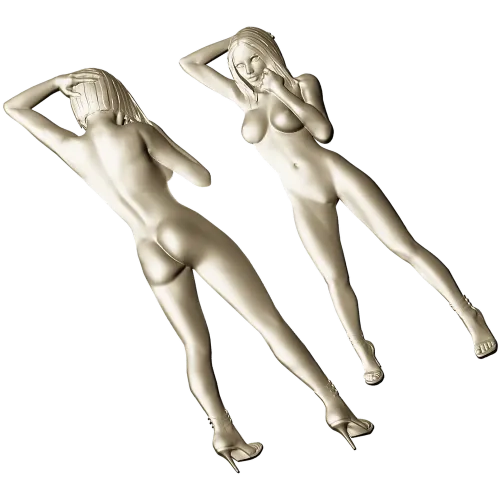 3D модель девушки в рельефе для ЧПУ - Грация