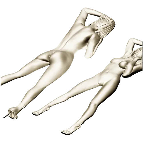 3D модель девушки в рельефе для ЧПУ - Грация