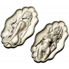 Медальон Флёр - высокорельефная 3D модель STL для ЧПУ