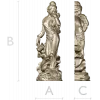 Нимфа в цветах - 3D модель STL для ЧПУ