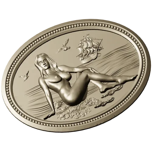 Нимфа на берегу - 3D модель STL для ЧПУ