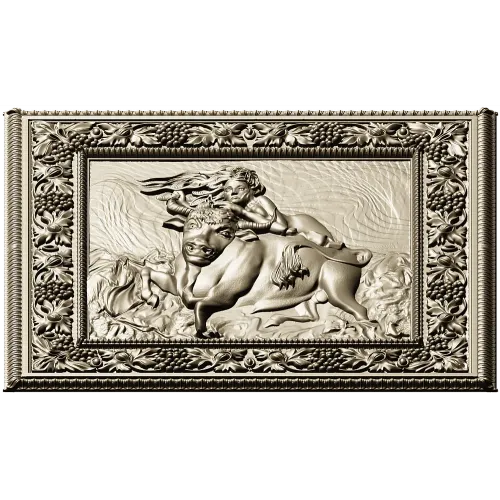 Maiden and the Bull - bas-relief STL for CNC