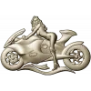 Motorcycle Muse - high-relief woman on sportbike STL