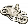 Motorcycle Muse - high-relief woman on sportbike STL