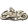 Motorcycle Muse - high-relief woman on sportbike STL