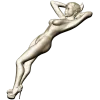 Stiletto Muse - bas-relief female figure STL for CNC milling